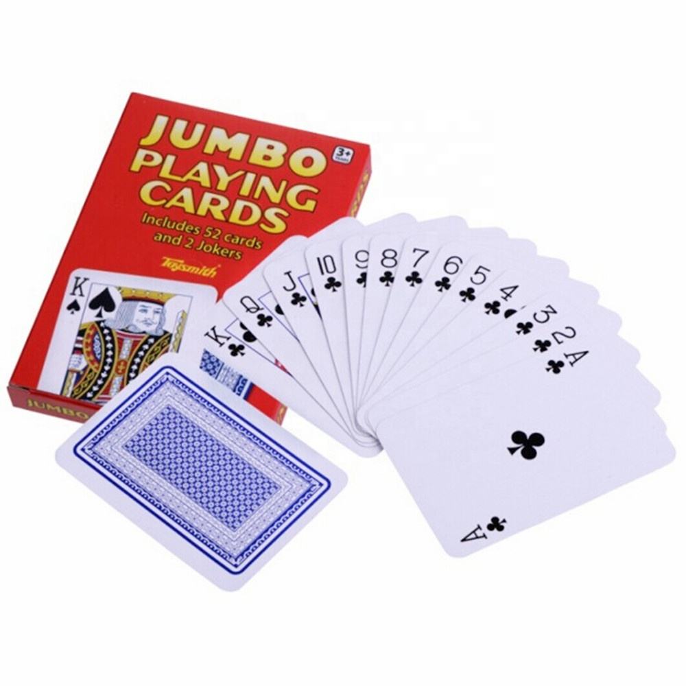 Custom Jumbo Playing Card Game Paper Custom Poker Cards Custom