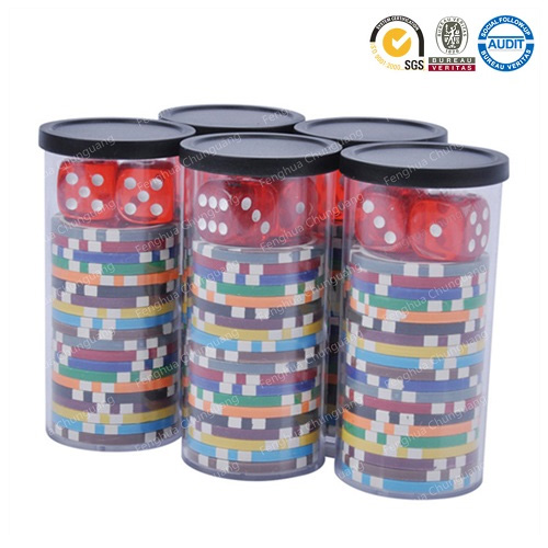 Poker Chips Dice Set
